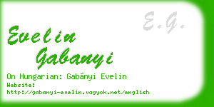 evelin gabanyi business card
