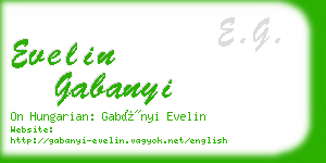 evelin gabanyi business card